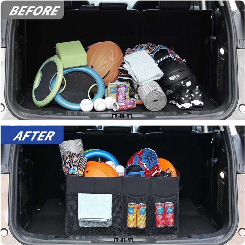 π Heavy Duty Car Trunk Organizer β Foldable Multi-Compartment Storage Solution for SUV, Sedan & Truck