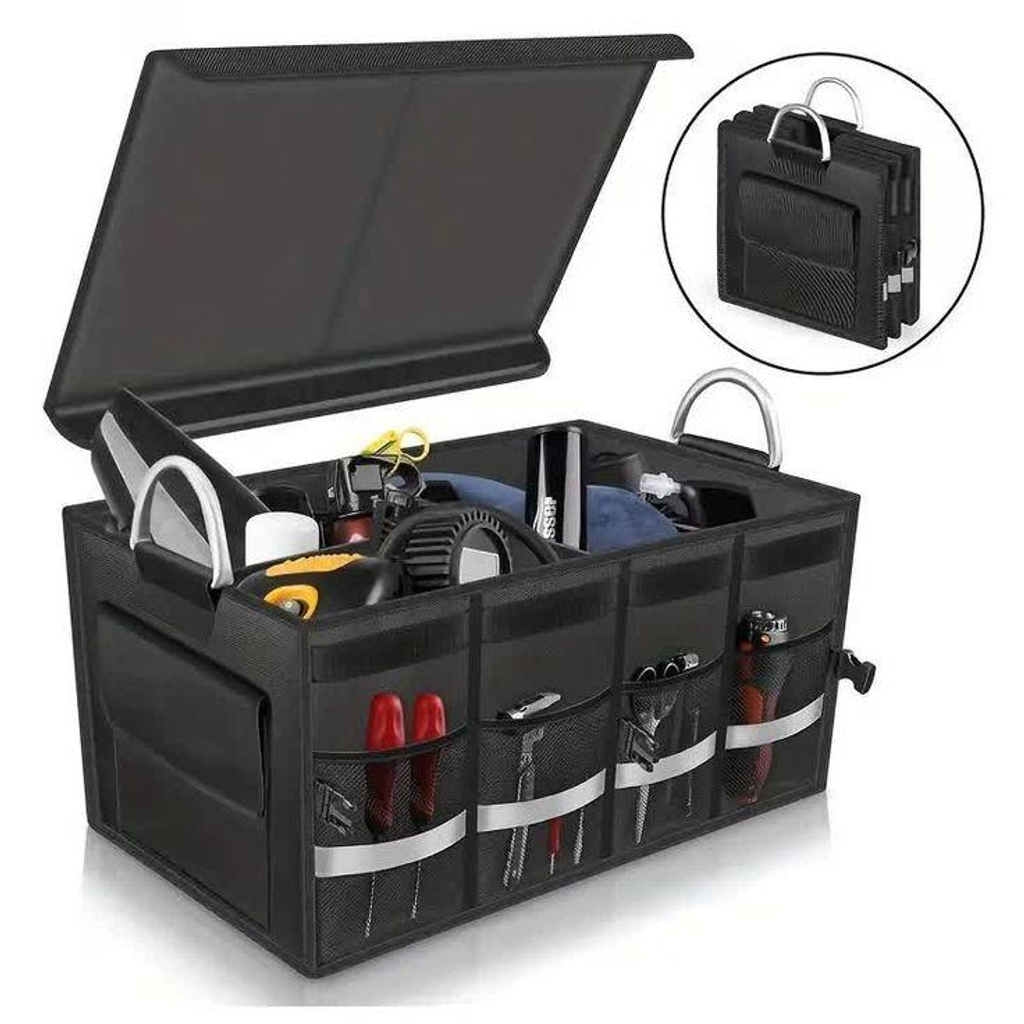 π Heavy Duty Car Trunk Organizer β Foldable Multi-Compartment Storage Solution for SUV, Sedan & Truck